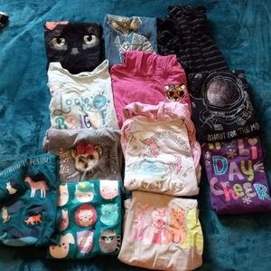 Girl's Long Sleeve Cotton Tee Lot